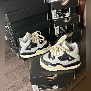 Toddler Pure Platinum Jordan 4’s